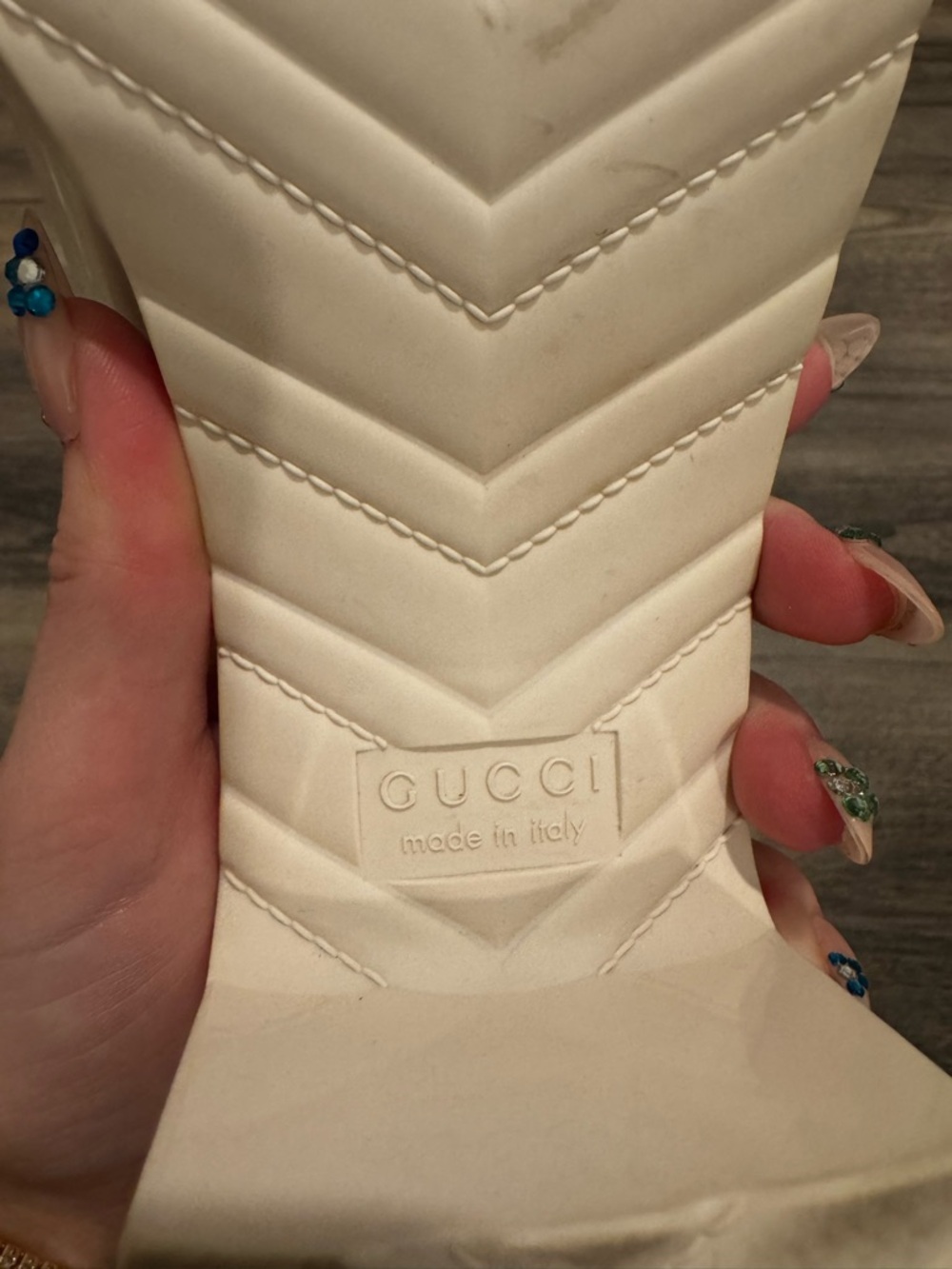 Gucci Rubber Plastique Slide Platform Sandal Heel Size 41 (11) - Picture 5 of 8